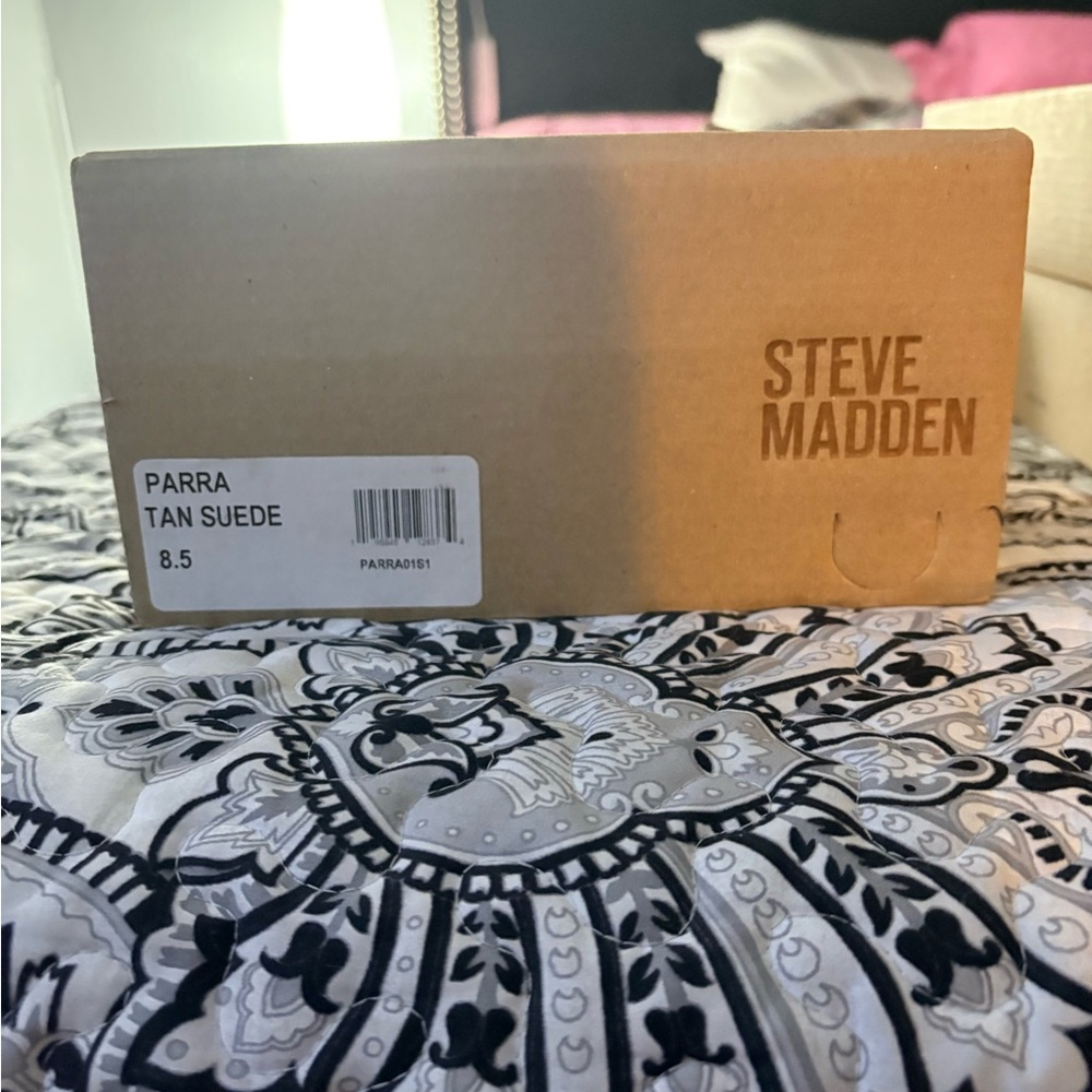 Steve Madden Tan Suede Espadrilles